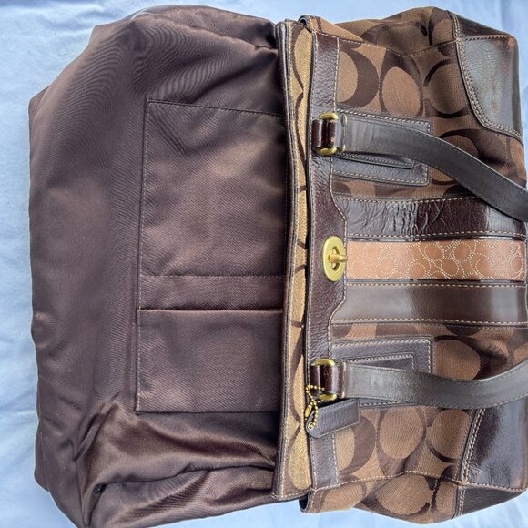 Coach Brown Hamton Signature Shoulder Bag # 11072 - Picture 12 of 14